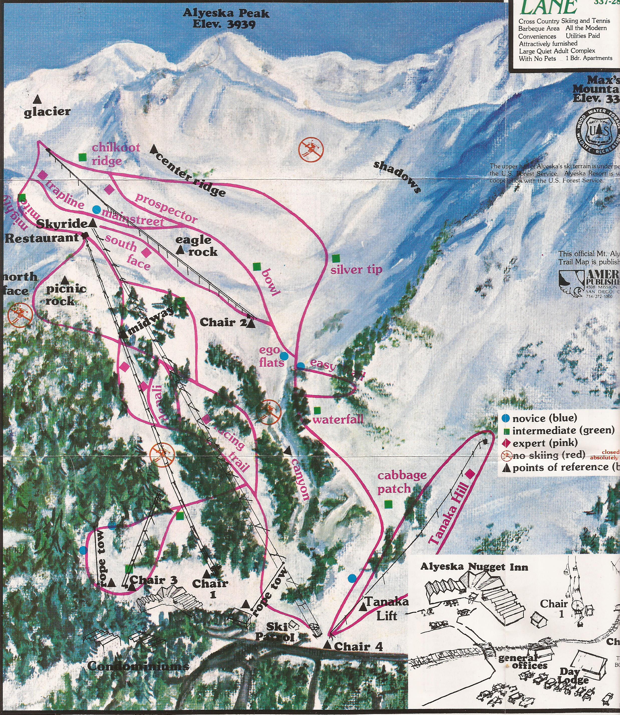 Alyeska Ski Resort Map Alyeska Resort - Skimap.org
