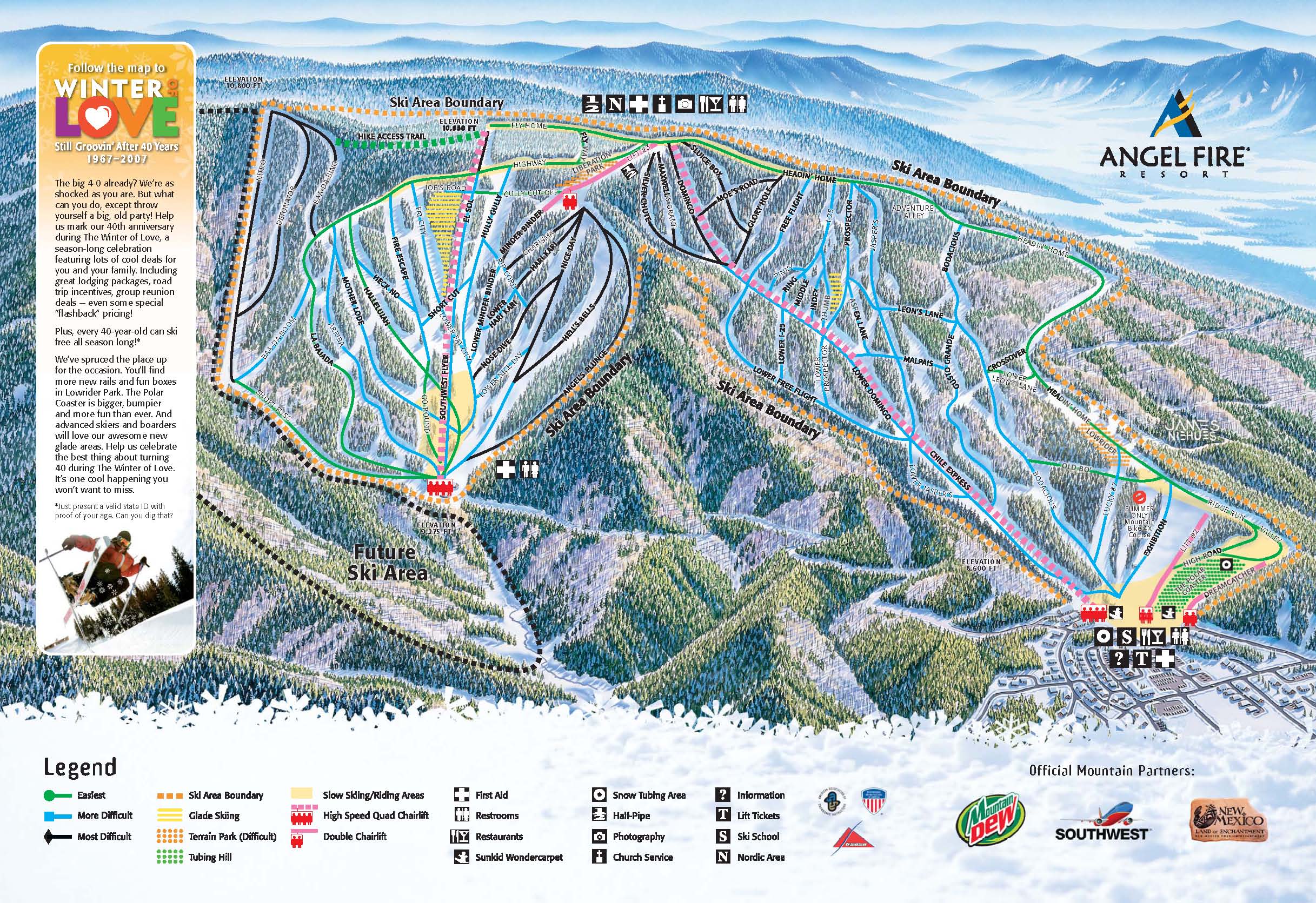 New Mexico Ski Resorts Map