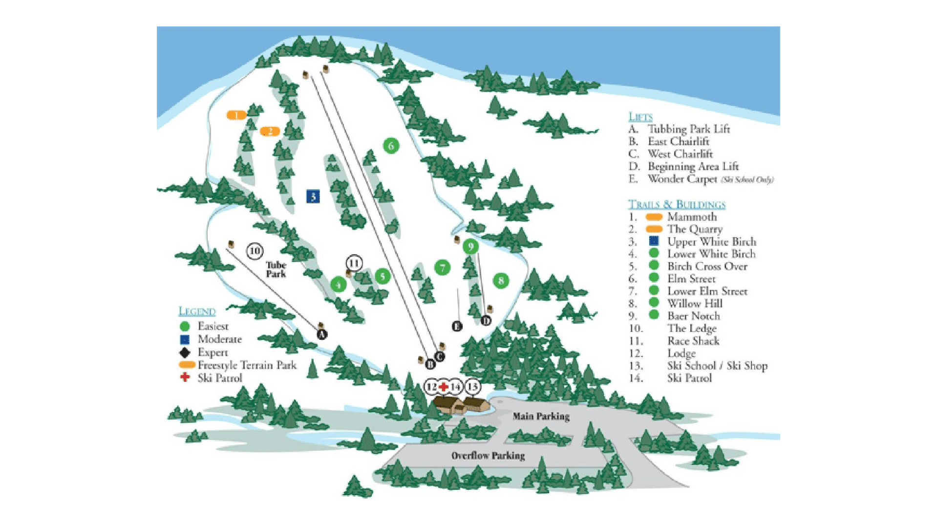McIntyre Ski Map And Resort Information Free Piste Map