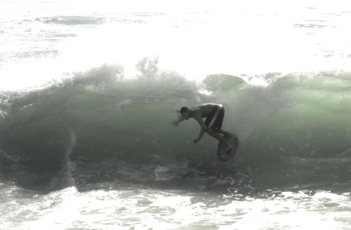 SKIM WITH SCOOTER! Skimboarding Lessons Learn to skimboard