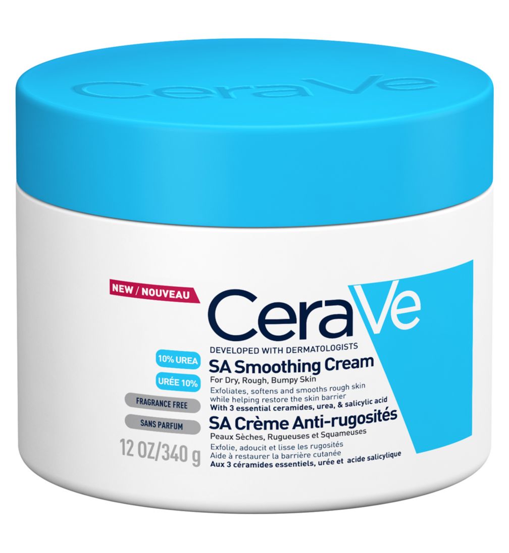 CeraVe SA Smoothing Salicylic Acid Cream Pot 340g SkinFreaks