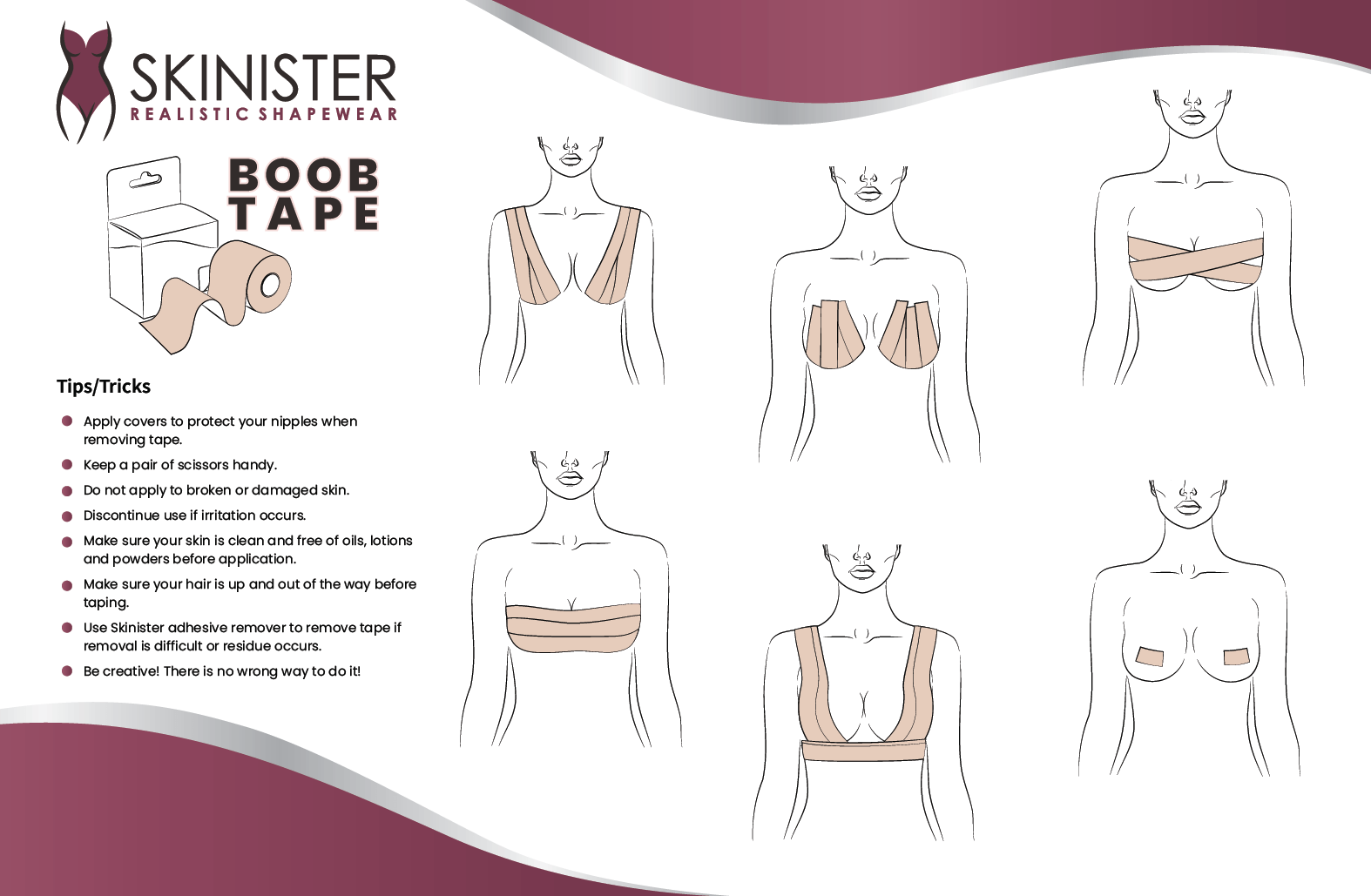 Boob Tape Instructions Skinister