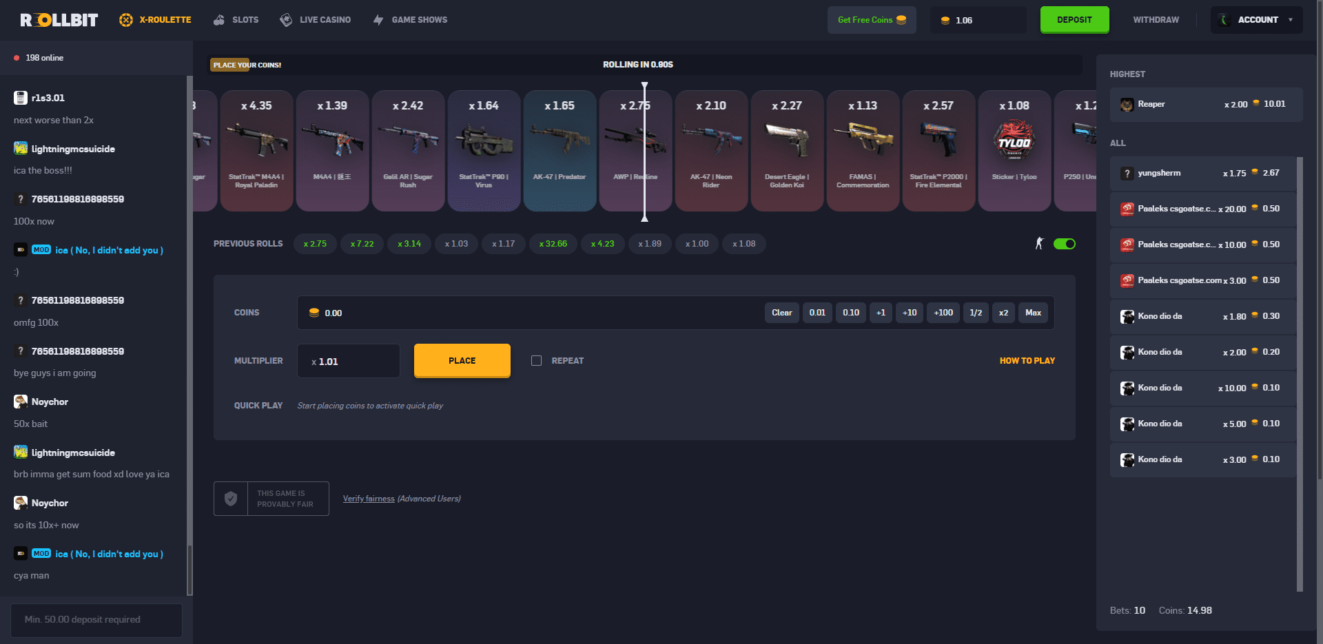 Rollbit Review 2021 Features Rating Promo Code