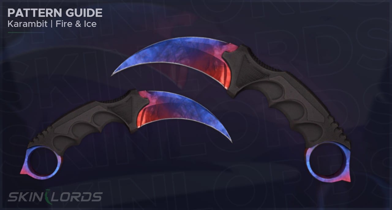 Karambit Marble Fade Fire and Ice Pattern Seeds i CSGO