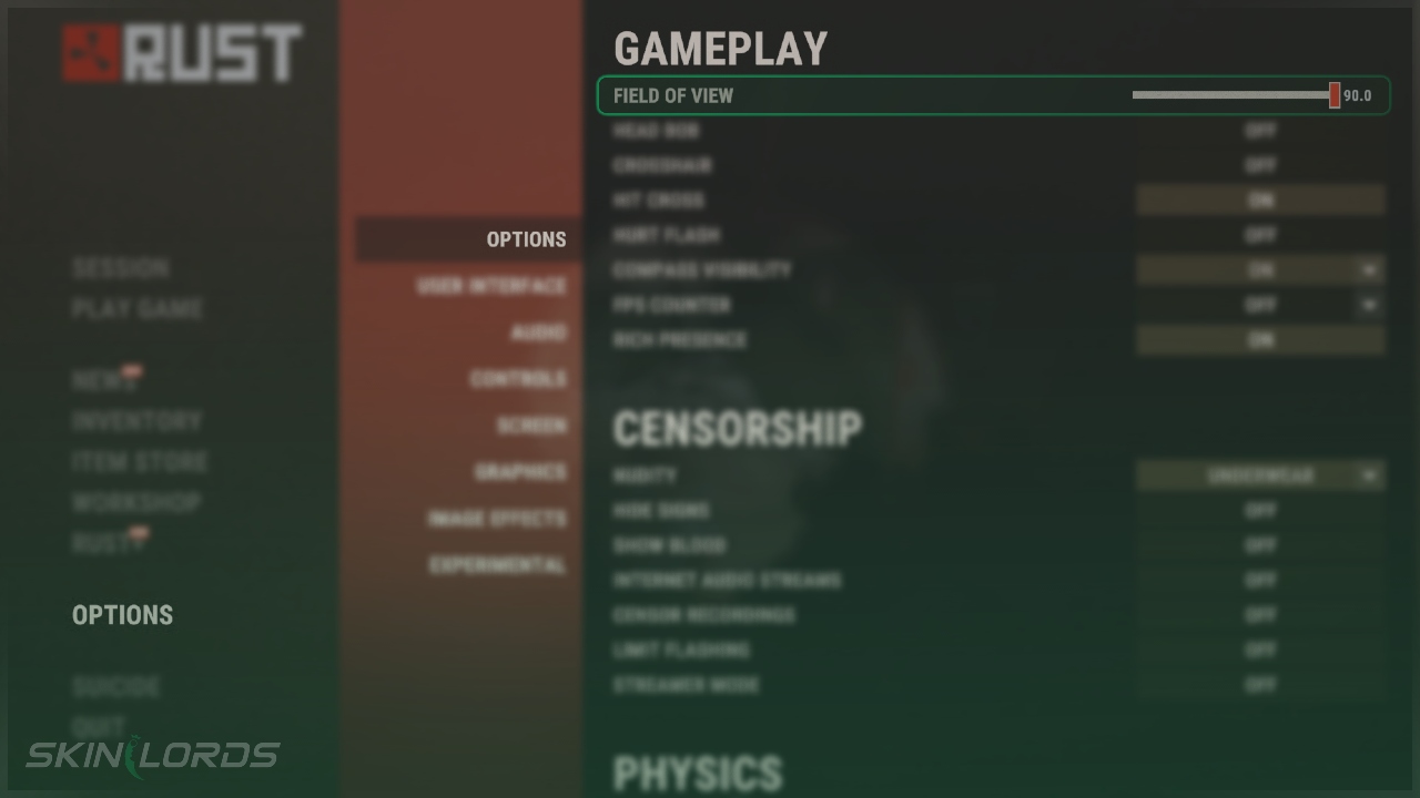 How to Change Your FOV in Rust SkinLords
