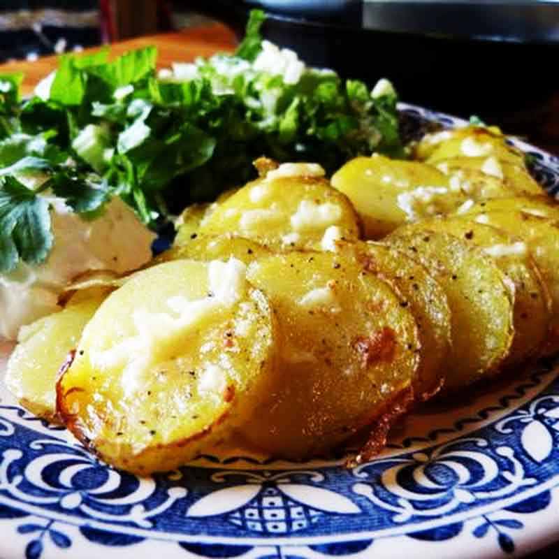 Best Baked Garlic Butter Potato Rounds