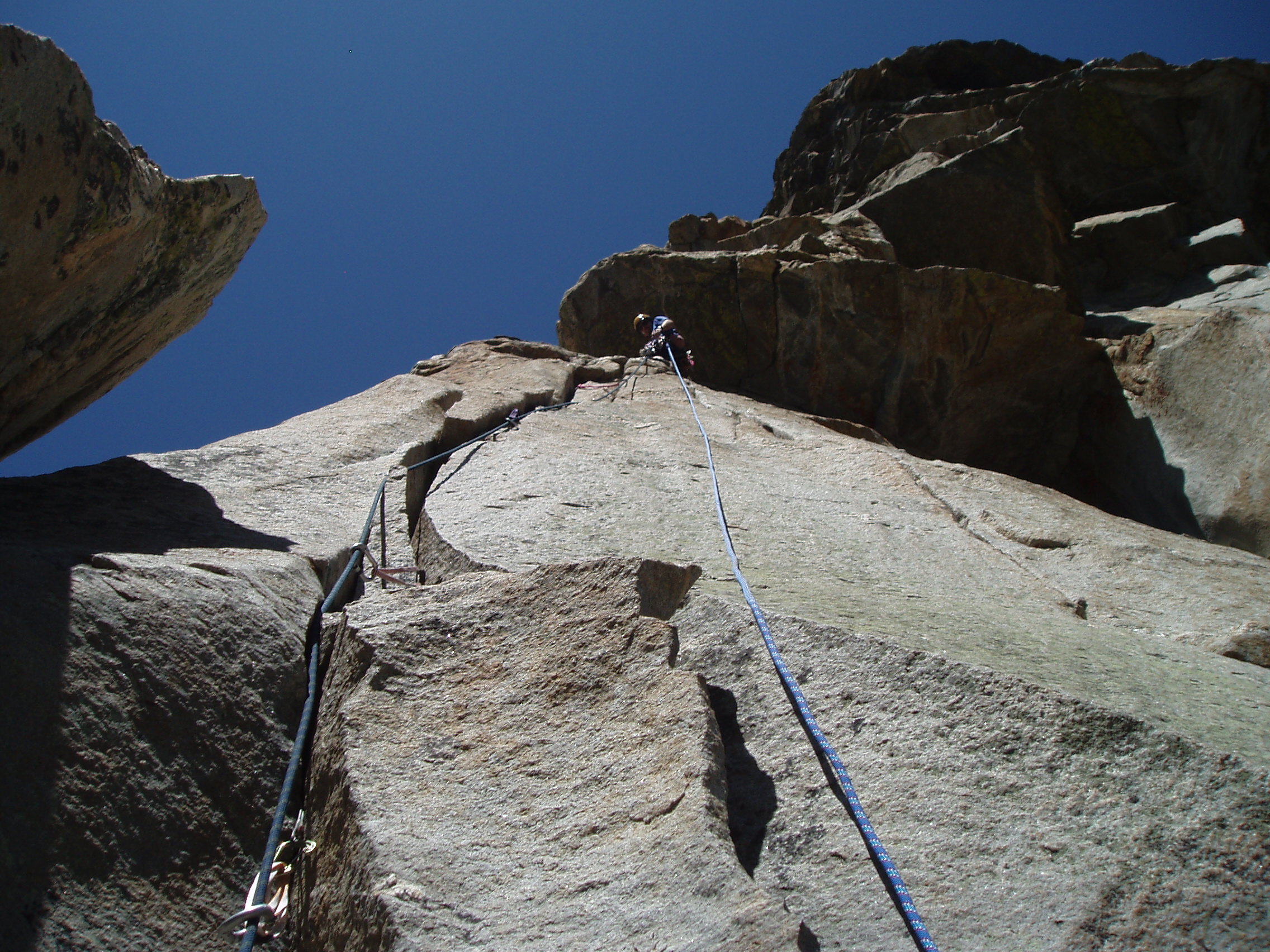 Climbing the Guide Wall Skinny Skis Jackson Hole