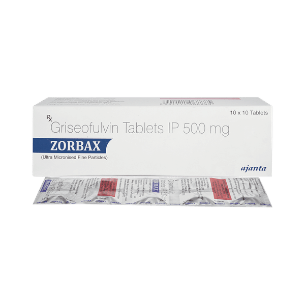 Zorbax Griseofulvin Tablets for Fungal Infections