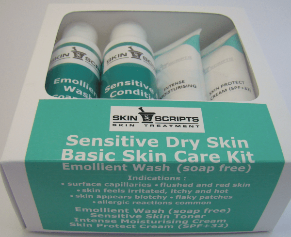 Sensitive or Dry Skin Basic Skin Care Kit SkinScripts