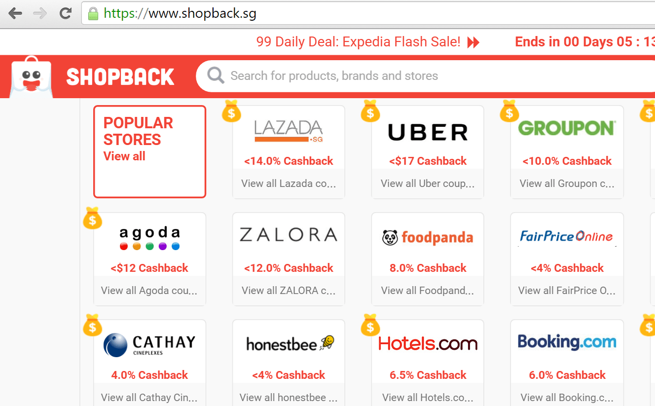 Earn cashback while online shopping with ShopBack SkinshareSG