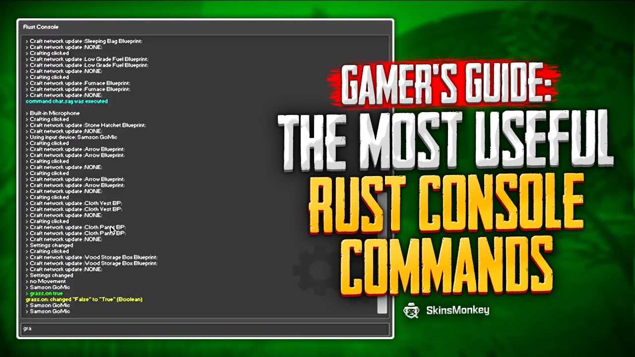 Gamer’s Guide The Most Useful Rust Console Commands In 2022