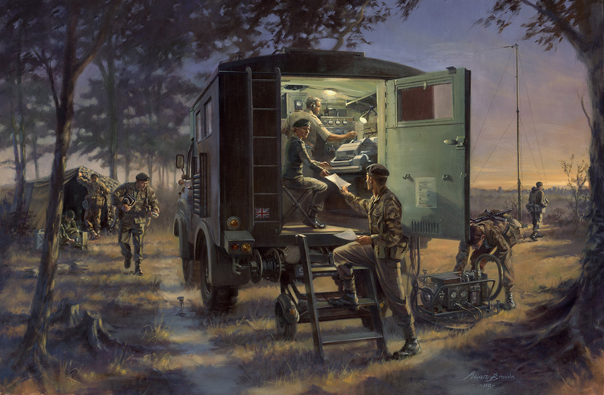 'IN AND WORKING' Military Artist Stuart Brown