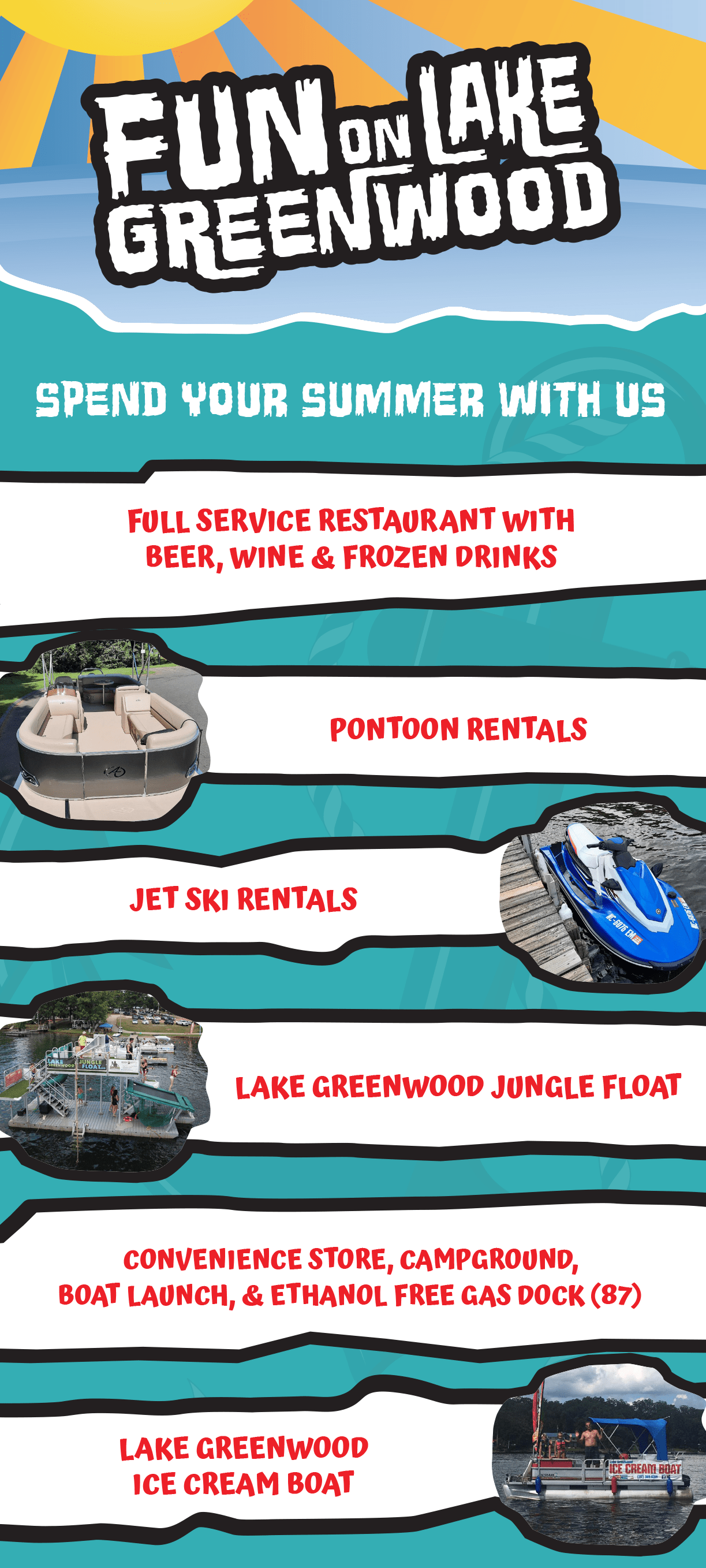 Skippers Jungle Float Mobile Water Park Lake Greenwood, SC