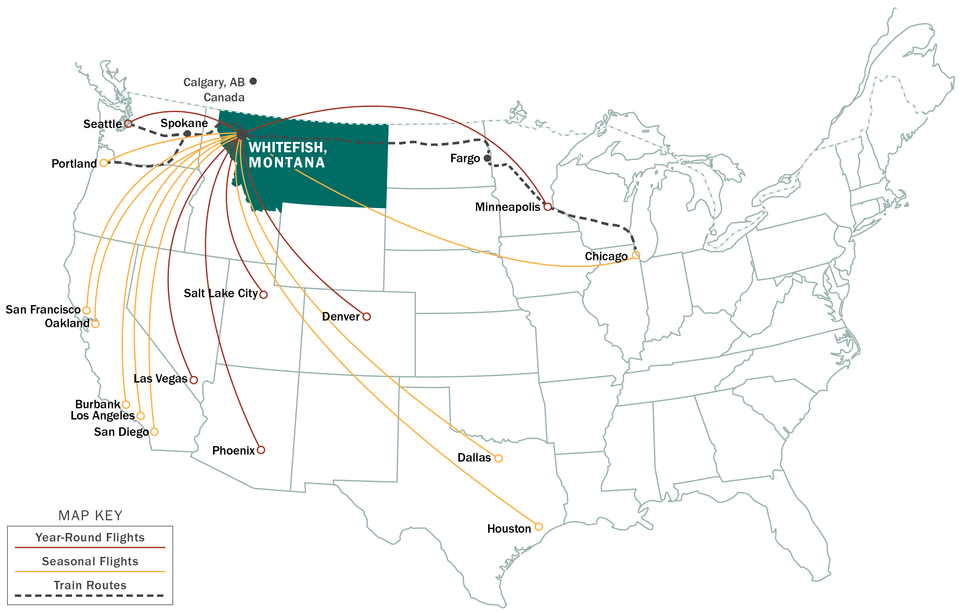 Getting Here Whitefish Mountain Resort