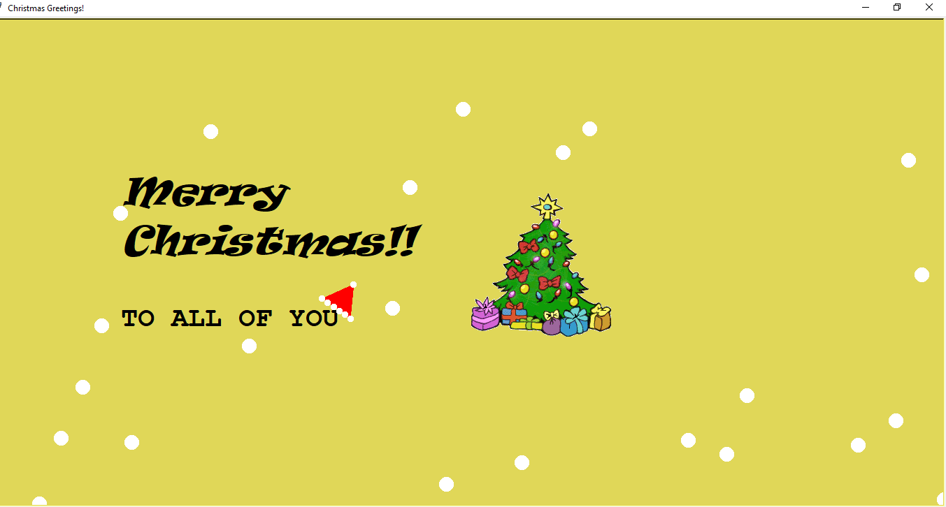 Animated Christmas Card with Python Turtle Skoolofcode