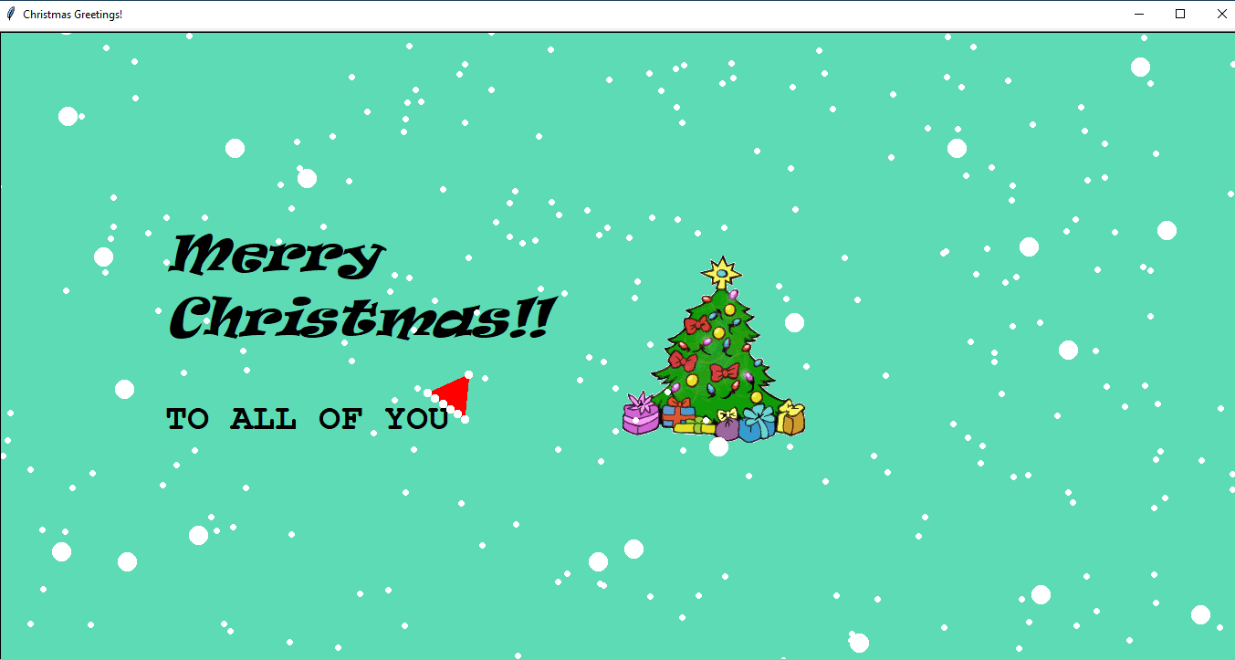 Animated Christmas Card with Python Turtle Skoolofcode