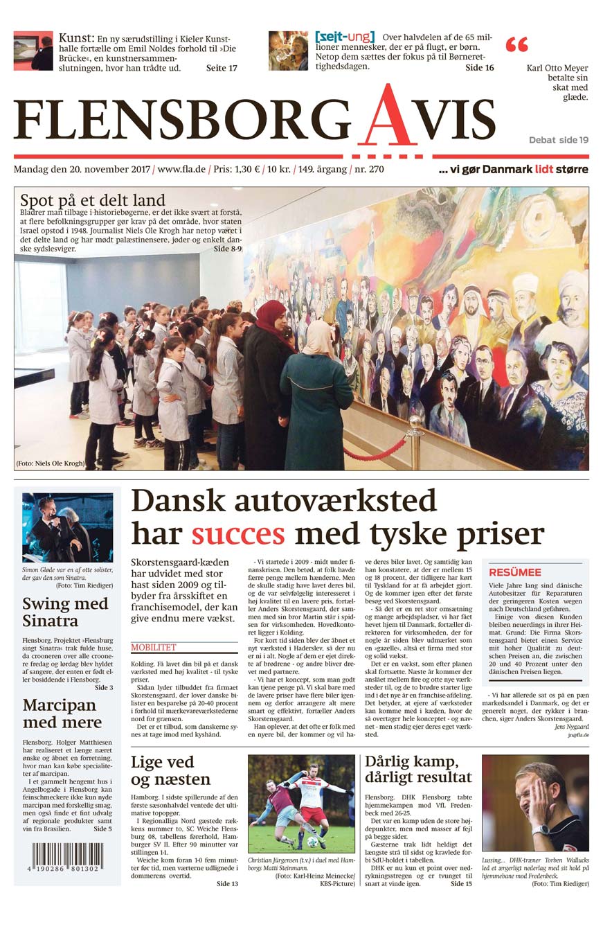 avis skriver om Skorstensgaard