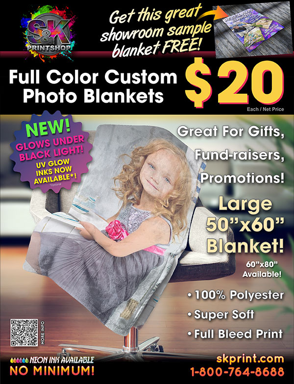 CUSTOM PHOTO BLANKETS Our Super Soft Blankets are still only 20 each