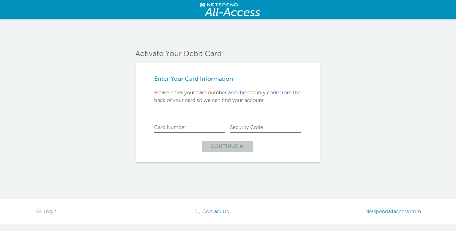 Netspend All Access com Activate