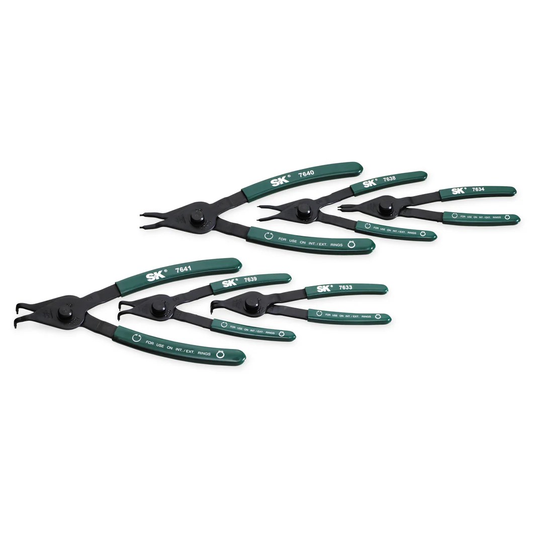 6 Piece Convertible Retaining Ring Pliers Set SK Tools USA, LLC