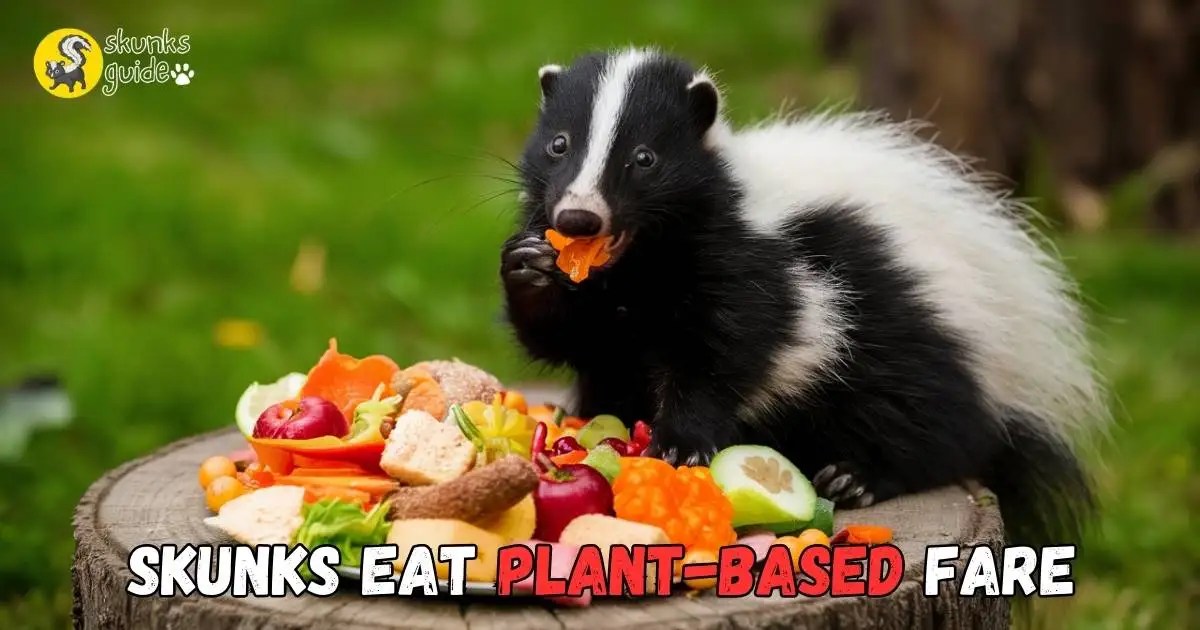 Skunk Eating Habits Foods They Love & Avoid