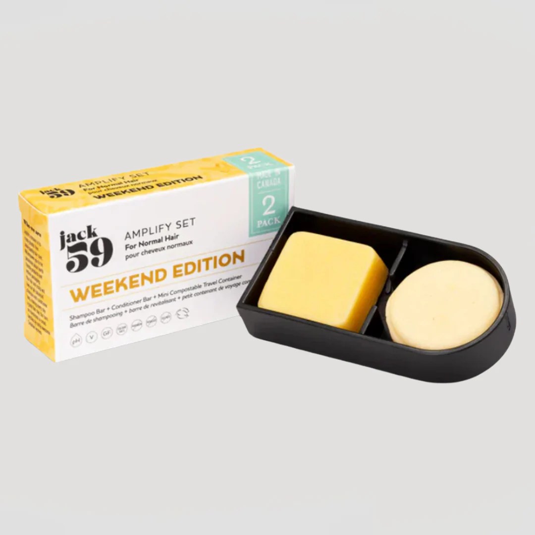 Amplify Travel Shampoo & Conditioner Bars Jack59 Skwalwen Botanicals