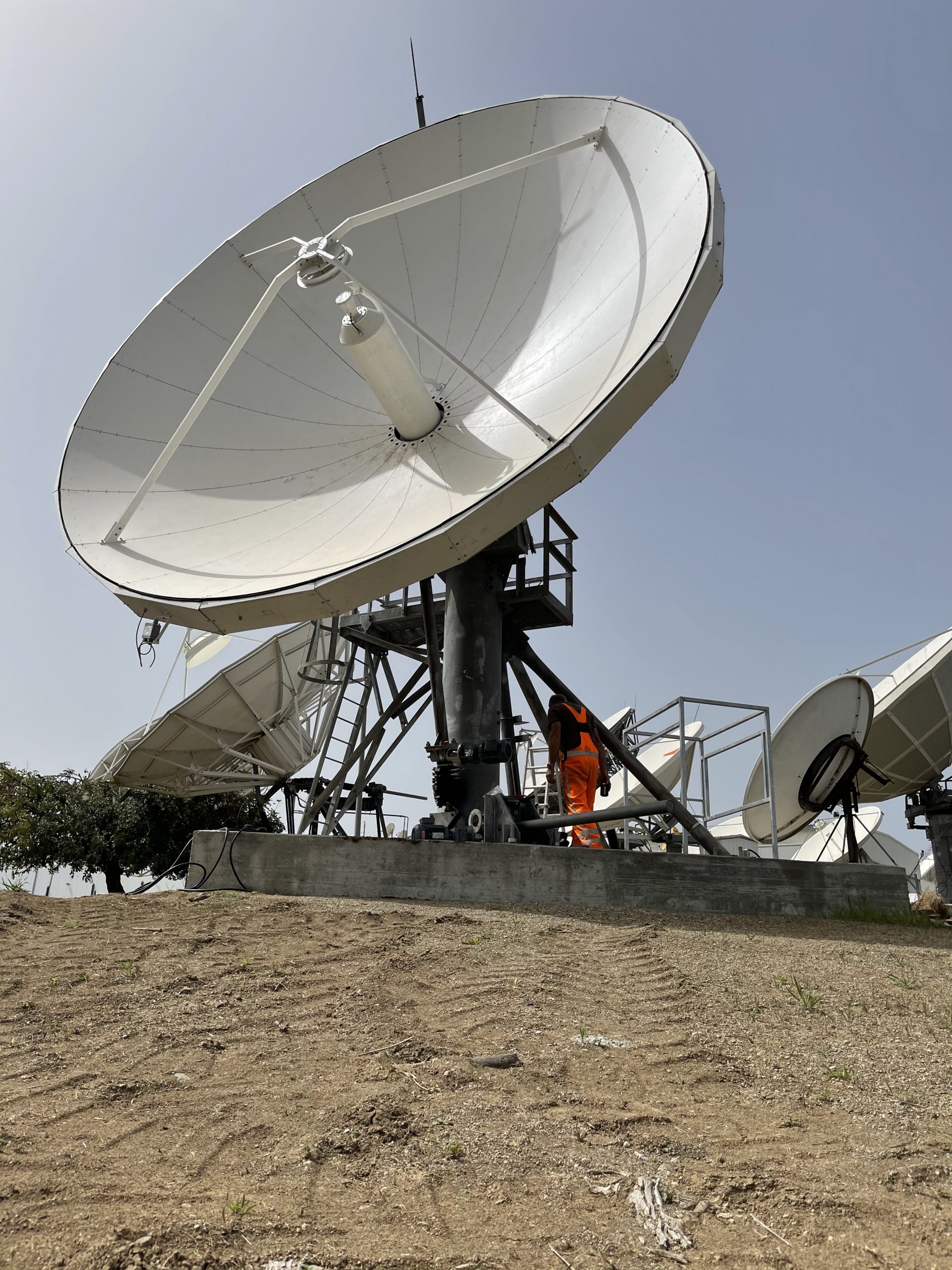 VertexRSI 6.3m Antenna installation at HellasSat Teleport on Cyprus