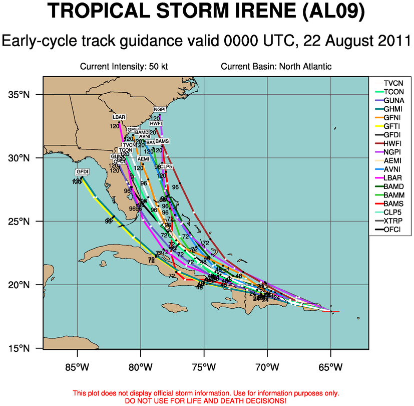 Tropical Storm Irene Update Sunday 10 p.m. WVUA