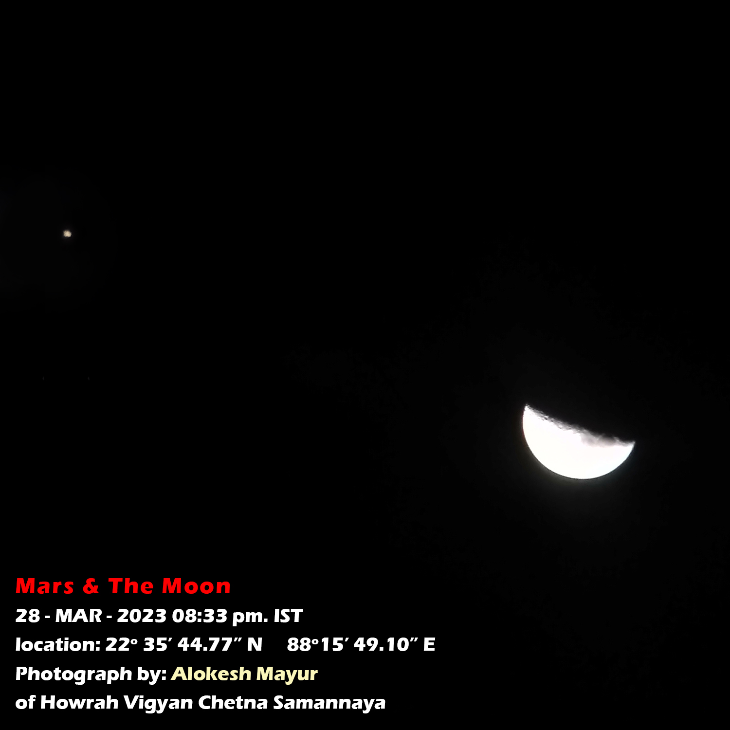Mars with the Moon Sky & Telescope Sky & Telescope