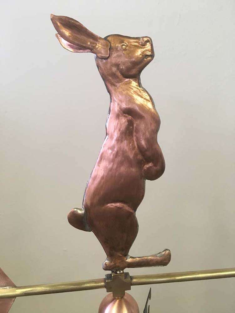 La Petite Curious Rabbit Weathervane SkyArt Studio & Gallery