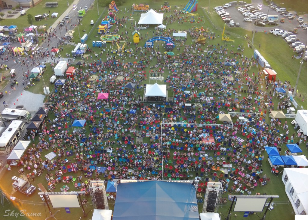 Alabaster Cityfest Alabama Aerial Photos