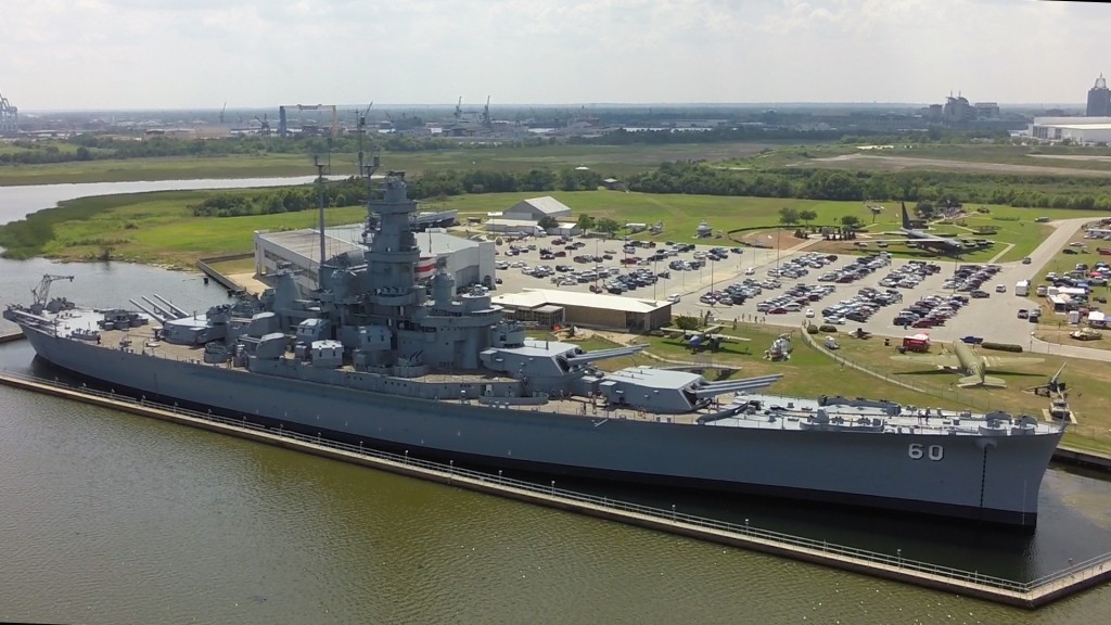 USS Alabama Alabama Aerial Photos