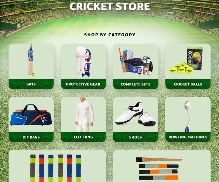 Cricket Equipment Shop Buy Cricket Equipment at Best Price