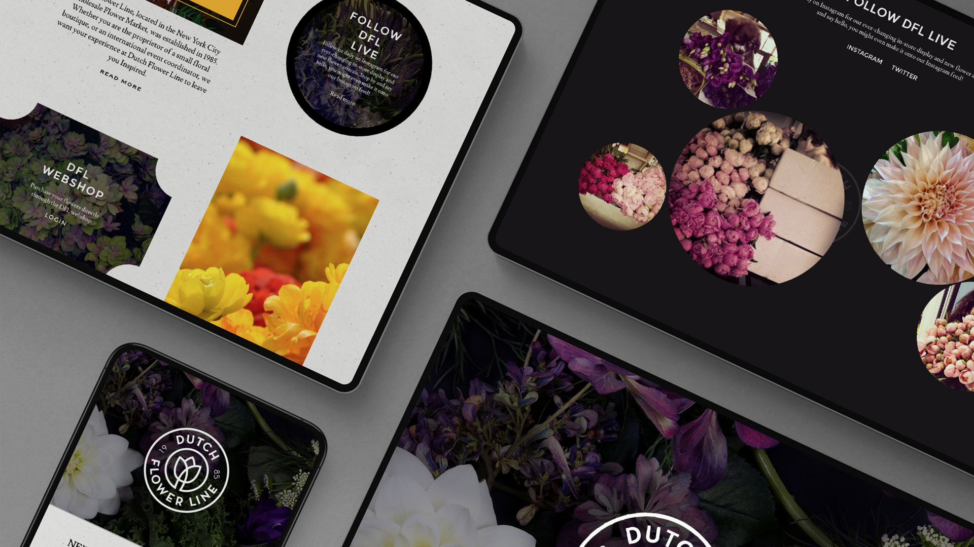 Dutch Flower Line Brand Identity + site