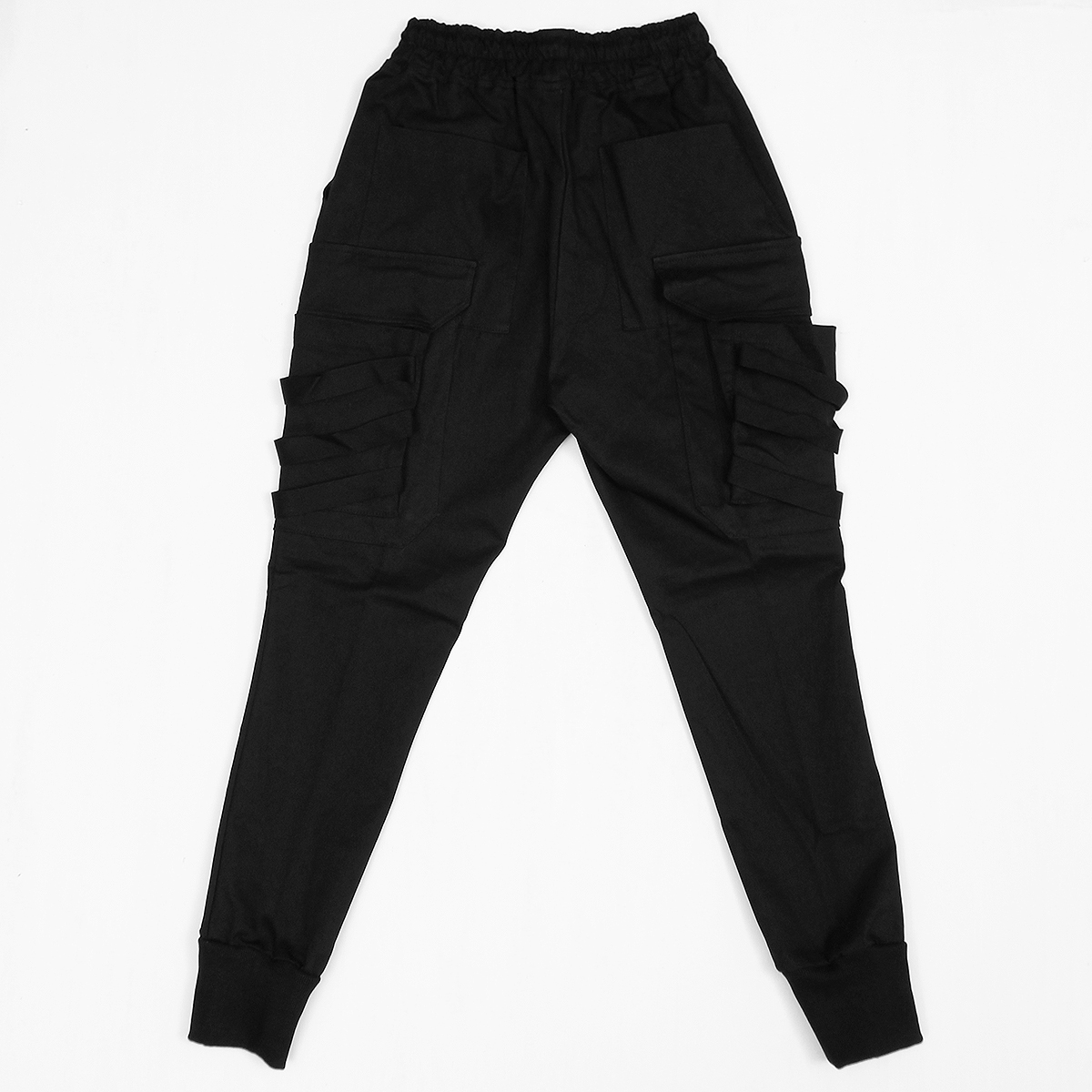 Men's Fashion Techwear Buckle Strap Cargo Pocket Jogger Pants 014