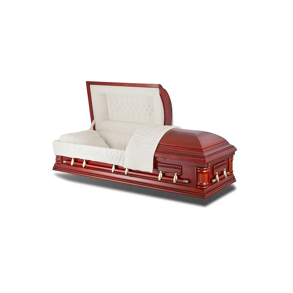 Presidential Solid Cherry Wood Casket Sky Caskets