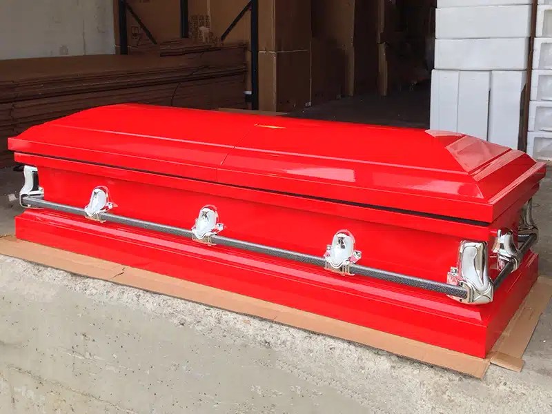 Red Casket Custom Red Casket Online Custom Casket Sky Caskets