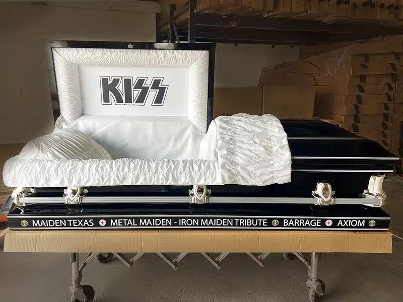 KISS Rock Band Custom Casket Sky Caskets