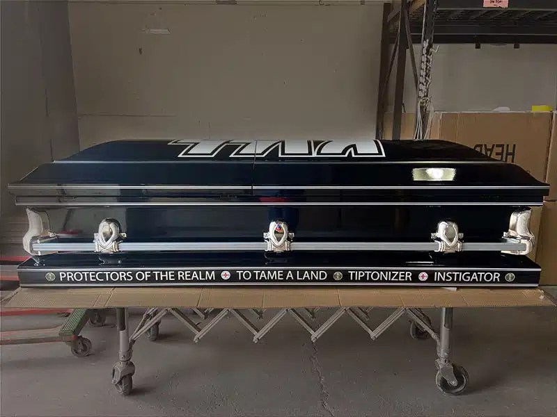 KISS Rock Band Custom Casket Sky Caskets