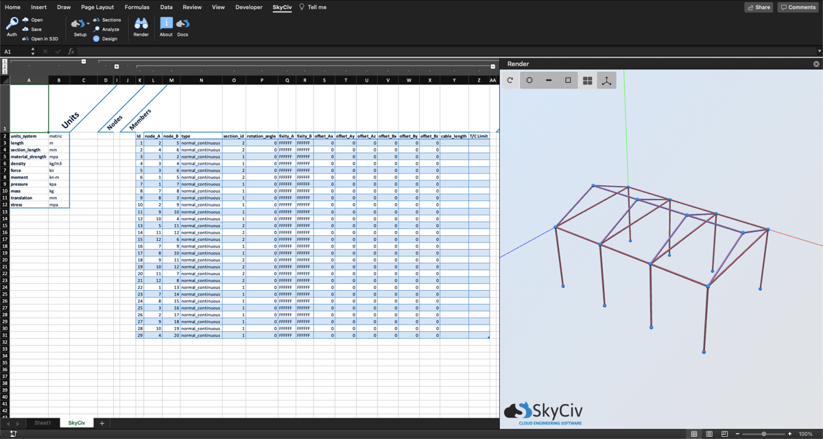 SkyCiv Releases new Excel Plugin thestructuralengineer.info