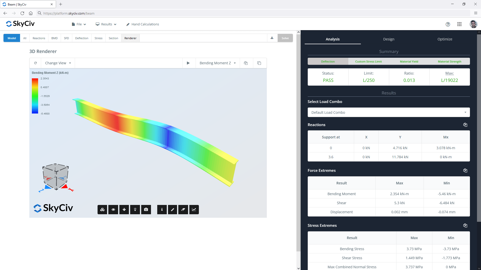 SkyCiv Beam Analysis Software SkyCiv Engineering