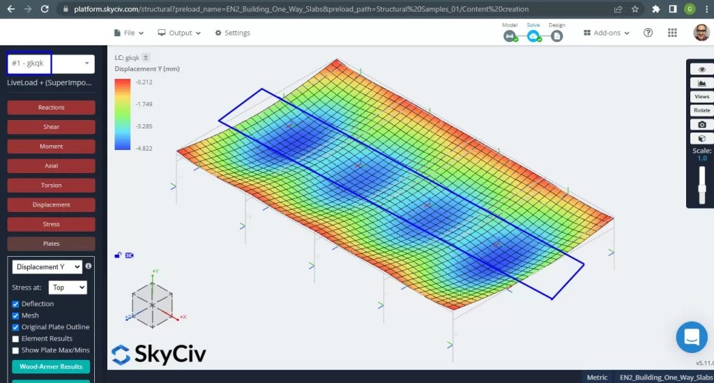 Eurocode Slab Design Example and Comparison with SkyCiv