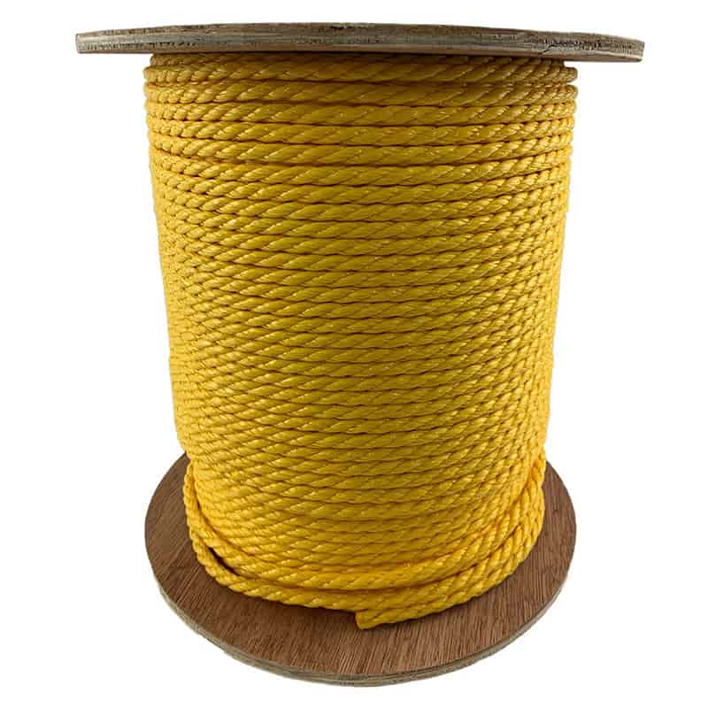 5/16 Bulk Polypropylene Rope 3 Strand Twisted 600 ft. Skydog