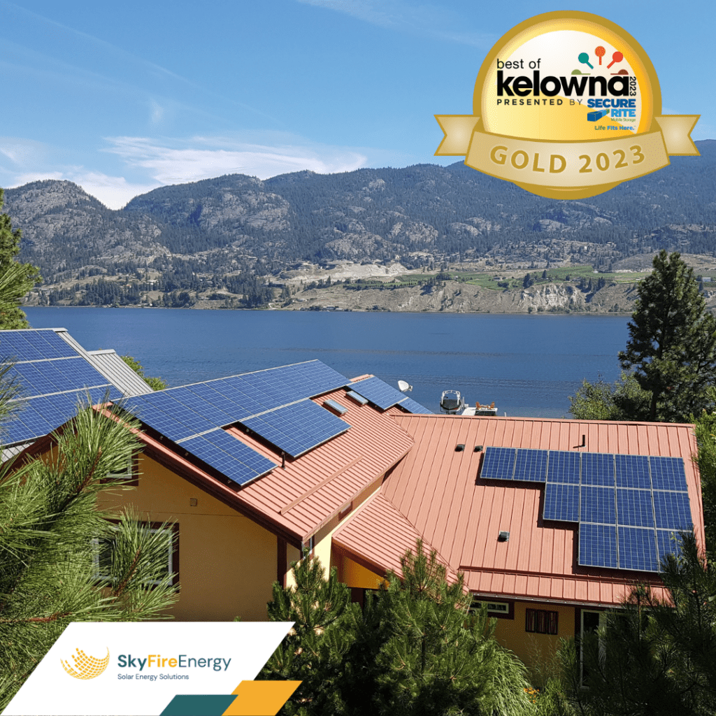 Best of Kelowna' Winner Gold for Solar Installation & Services