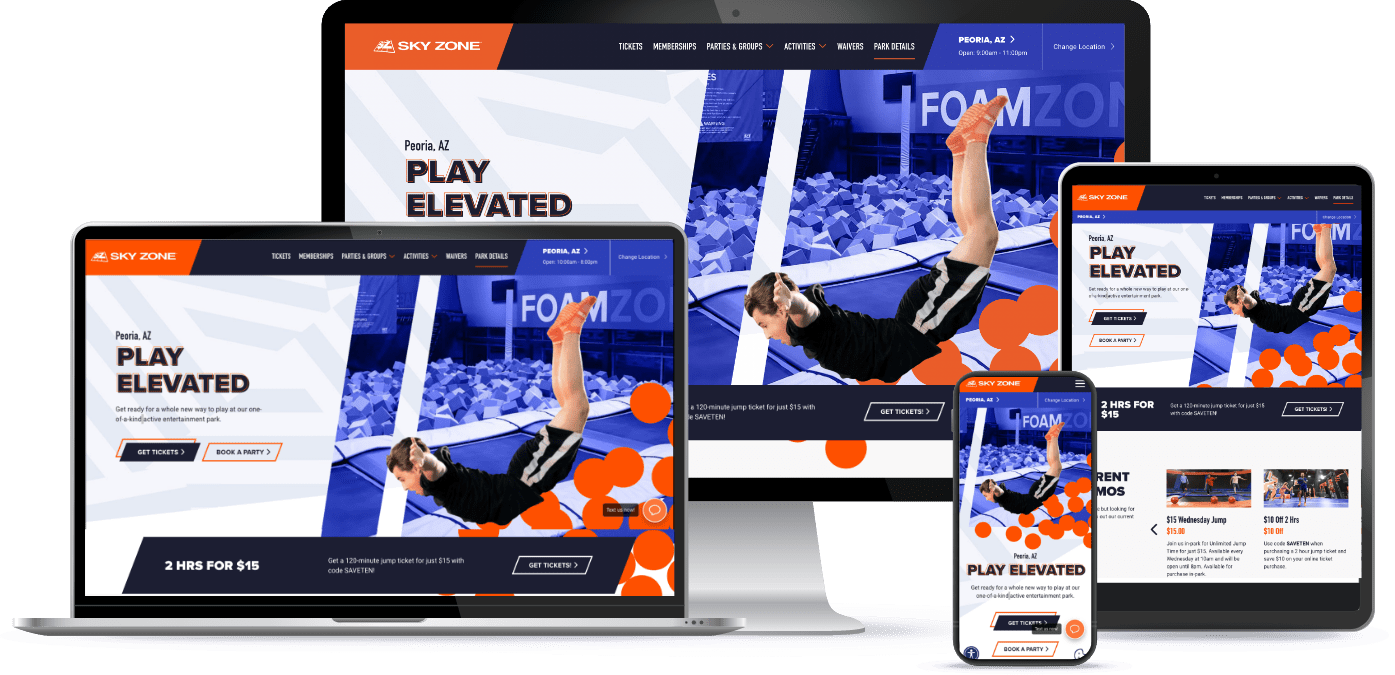 Sky Zone Skyhook Interactive