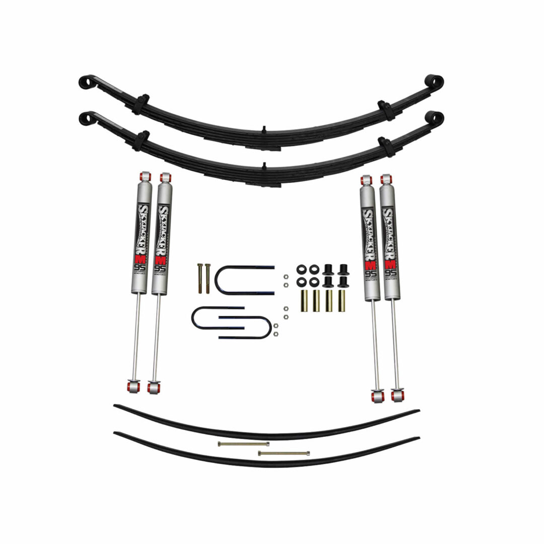 D400CDAK 4 in. Suspension Lift Kit with Front Leaf Springs and Rear AddALeafs Skyjacker