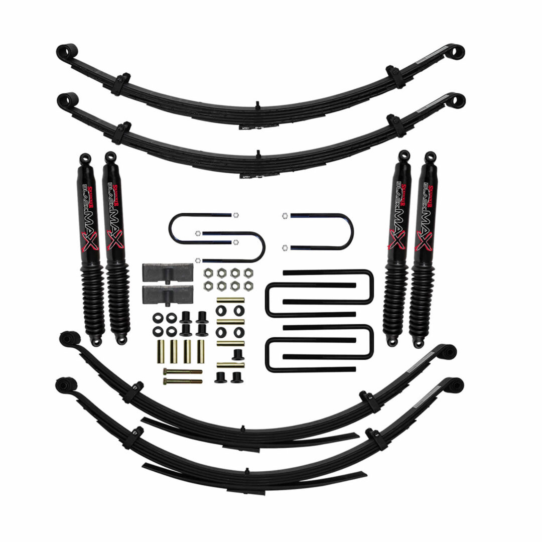 D492CDKS 4 in. Suspension Lift Kit with Front and Rear Leaf Springs and Rear Blocks