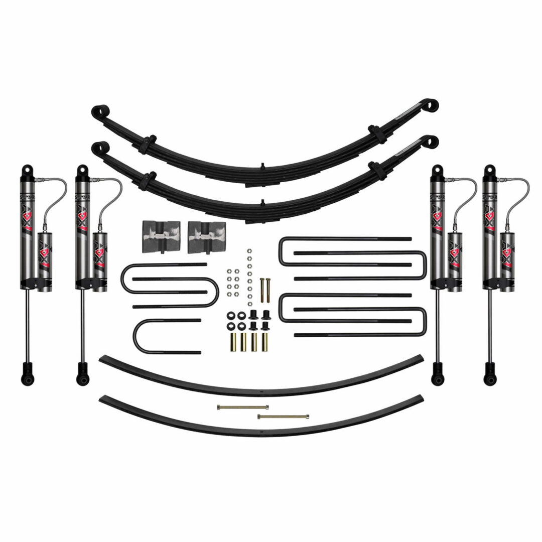 D800CK 8 in. Suspension Lift Kit with Front Leaf Springs and Rear Blocks and AddALeafs