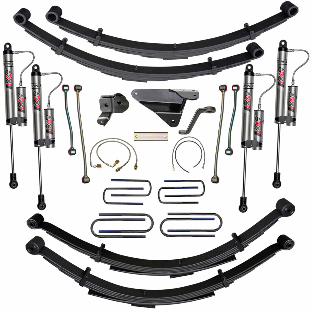 F9853MKSA 8 in. Suspension Lift Kit with Front and Rear Leaf Springs Skyjacker Suspensions