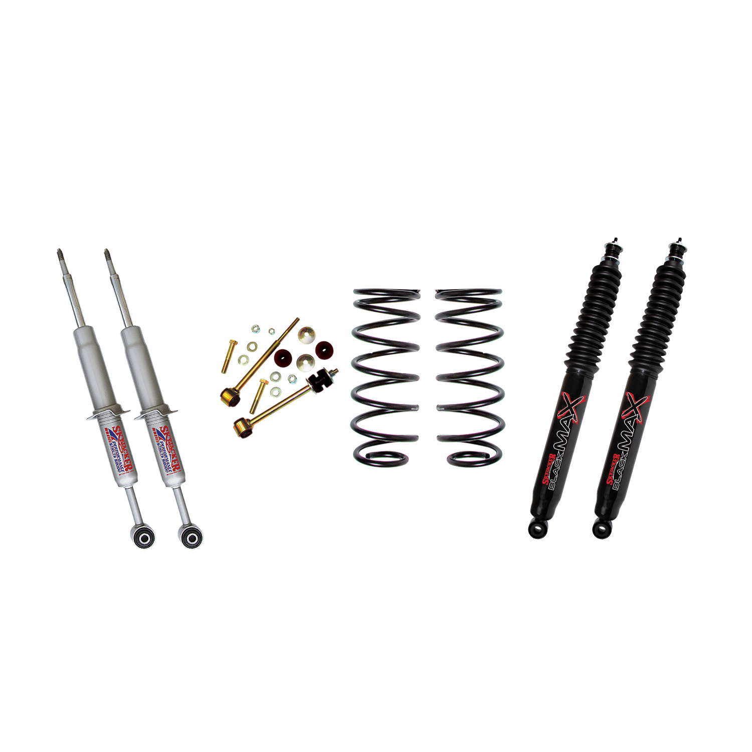 FJ730STBB 3 in. Performance Strut Lift Kit With Rear Black Max Shocks